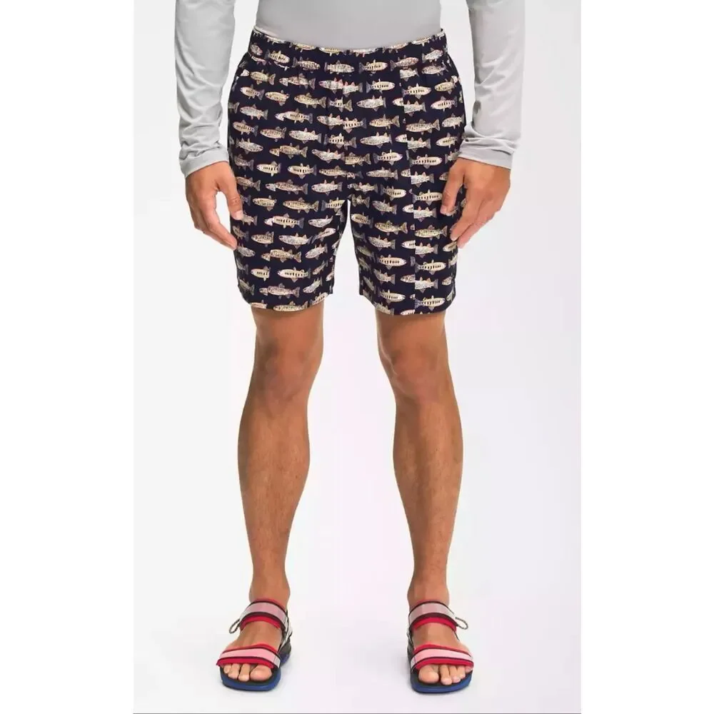 NWT The North Face Men's Aviator Navy Fly Class V Pull On Swim Shorts Men's XXL